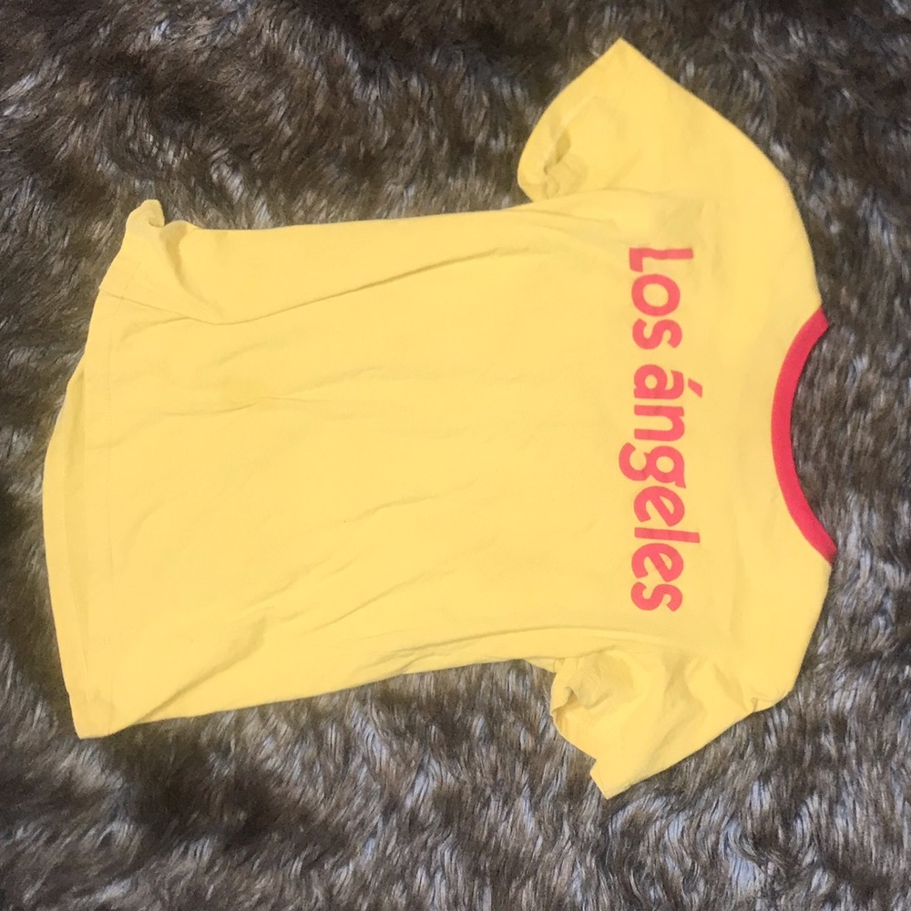Yellow graphic tee